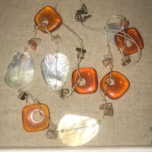 Glass and Shell Necklace
